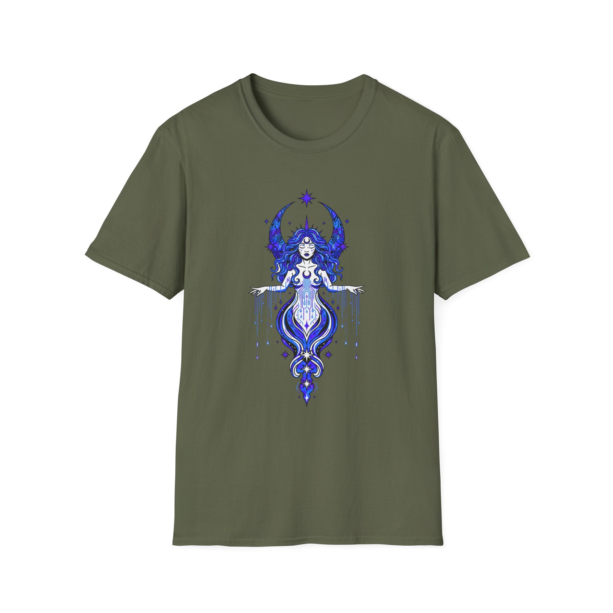 Mystic Moon Goddess T-Shirt — Celestial Witchy Graphic Tee