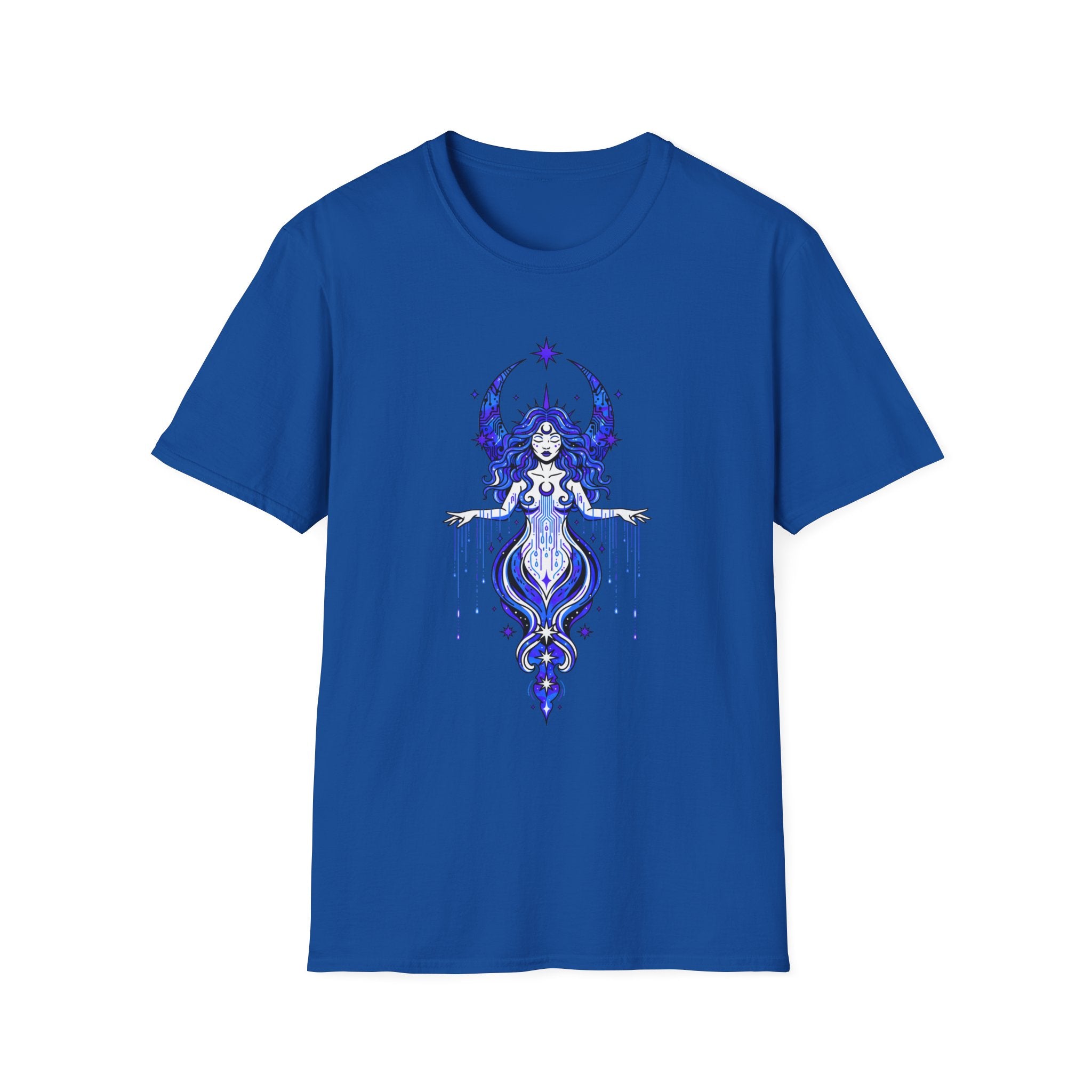 Mystic Moon Goddess T-Shirt — Celestial Witchy Graphic Tee