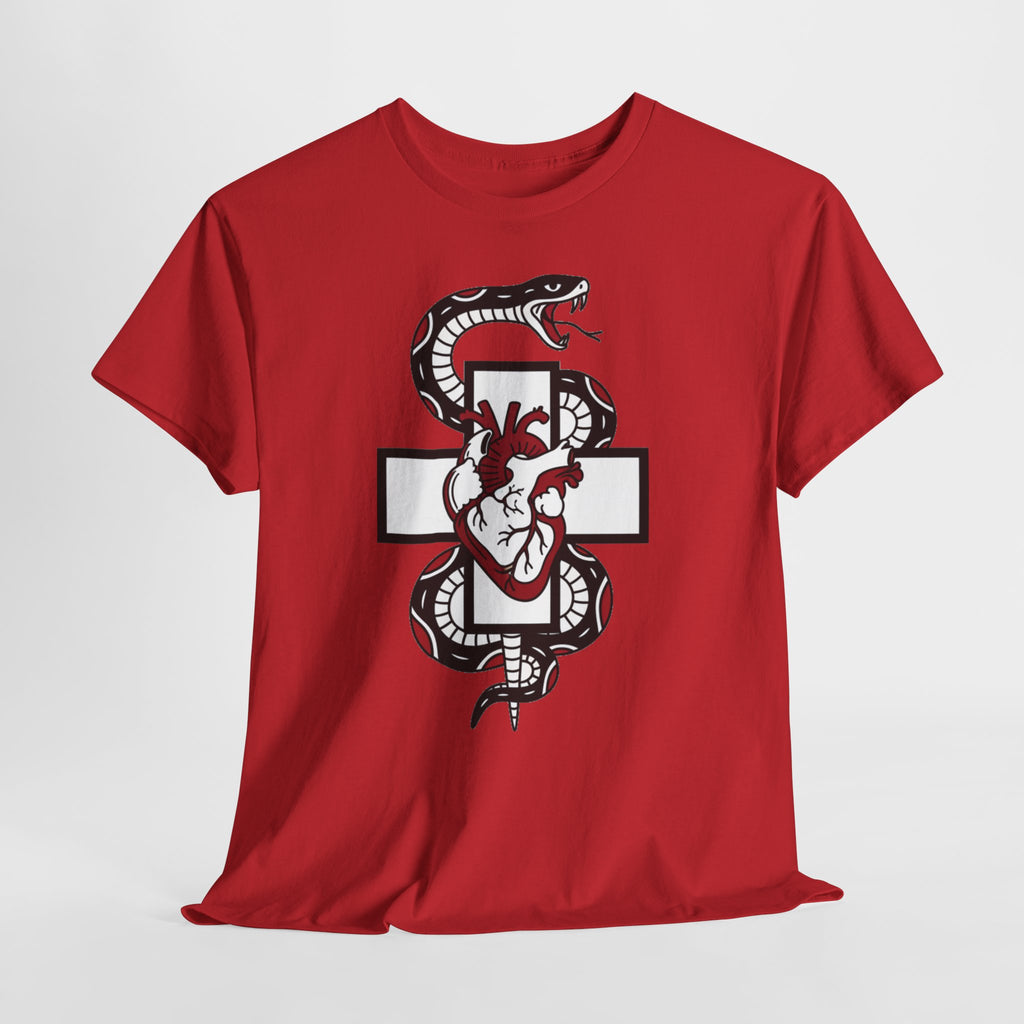 D78 Skull Society — Gothic Heart & Snake T-shirt