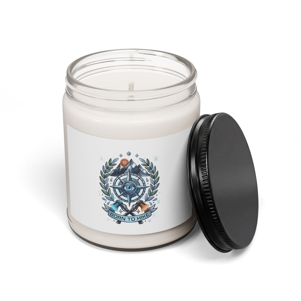 Compass & Laurel Candle, 9oz Soy Candle | Traditional Tattoo-Inspired