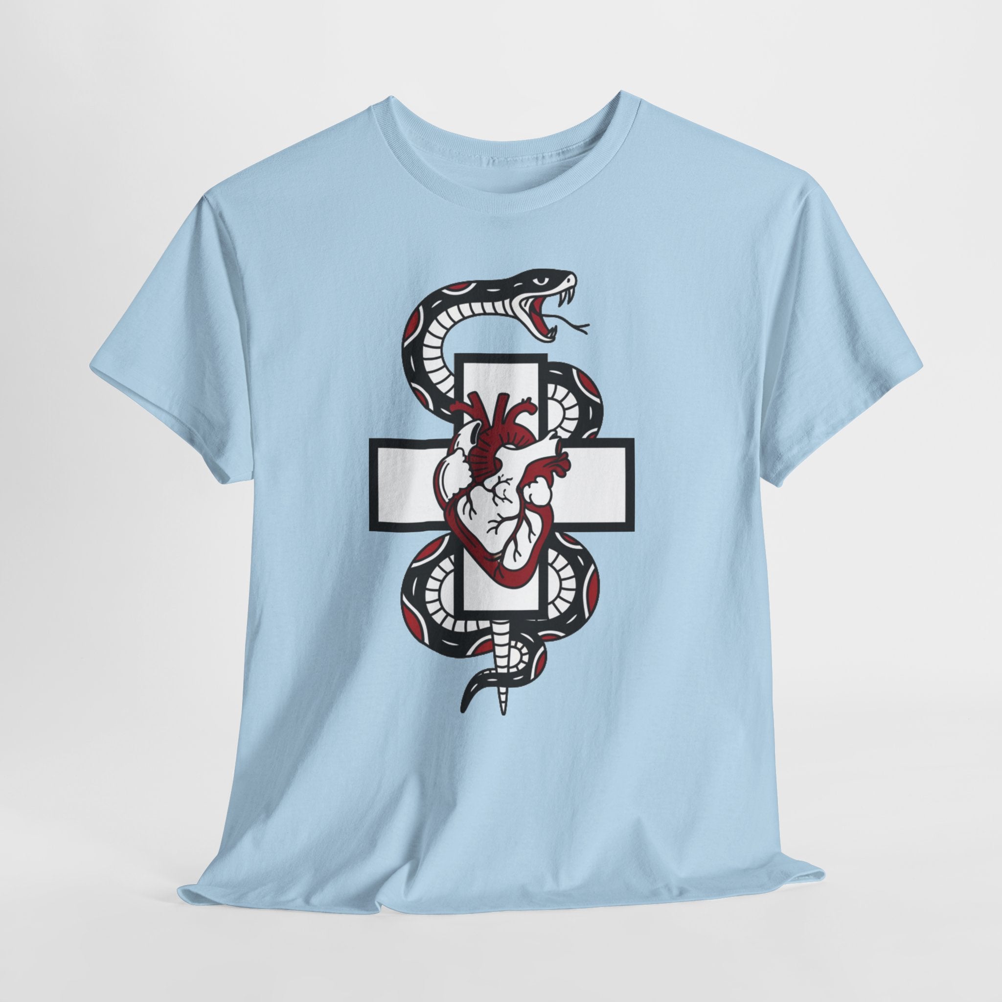 D78 Skull Society — Gothic Heart & Snake T-shirt