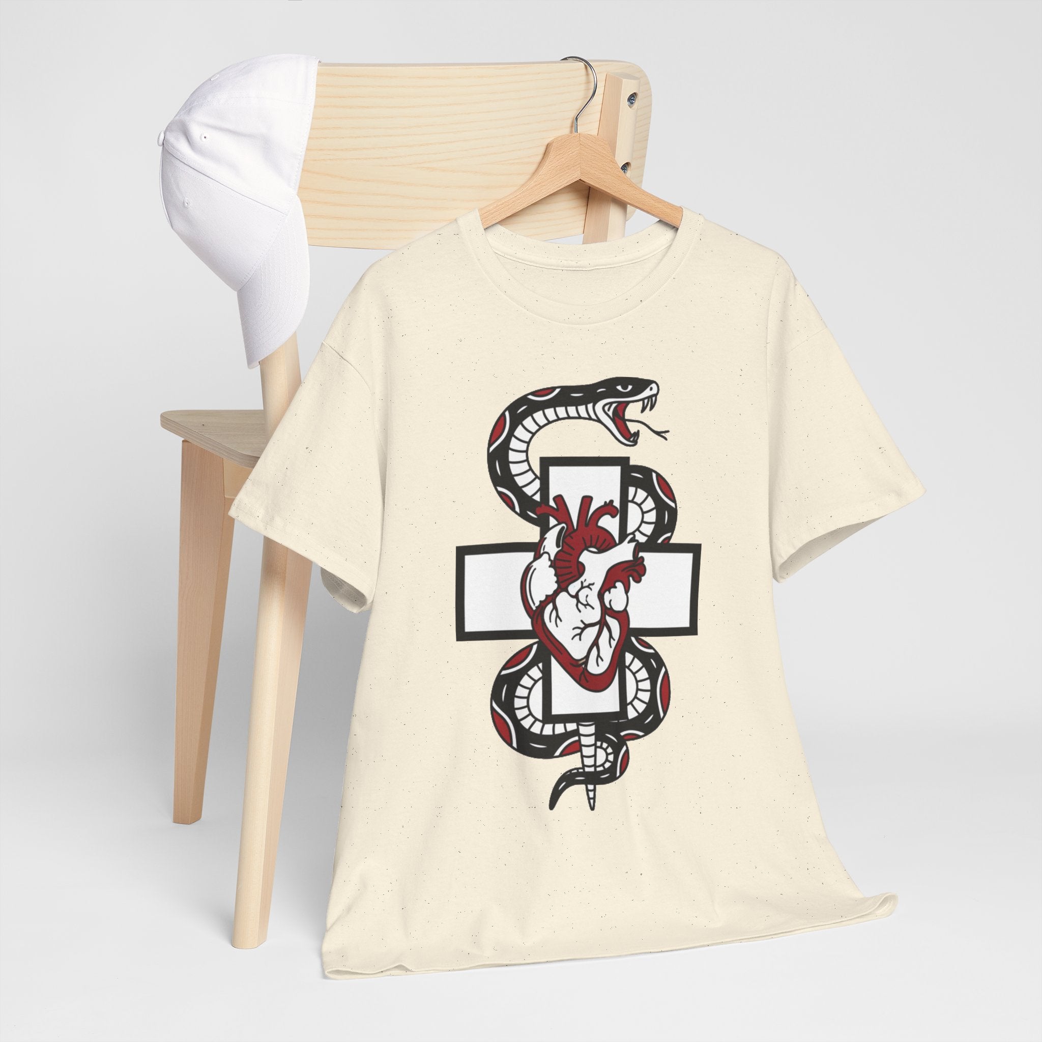 D78 Skull Society — Gothic Heart & Snake T-shirt