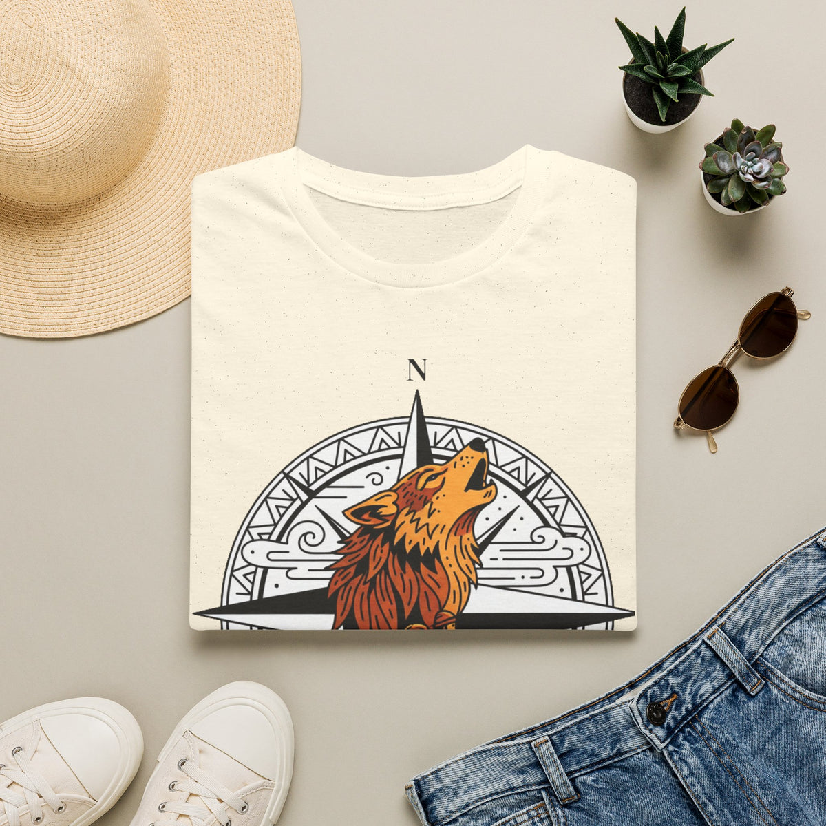 D78 Wolf Trail — T-shirt loup aventure