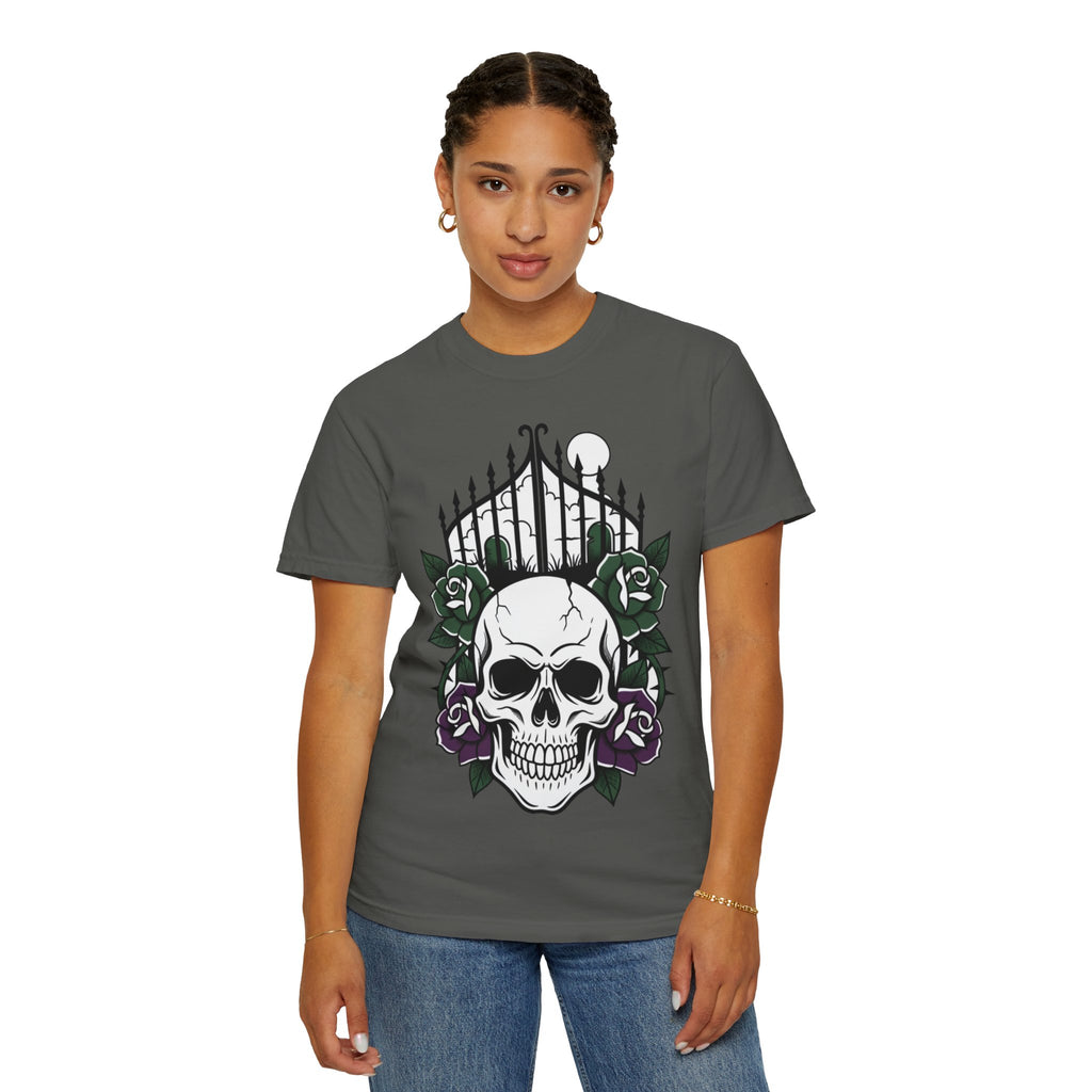 D78 Skull Society — Skull and Roses T-Shirt
