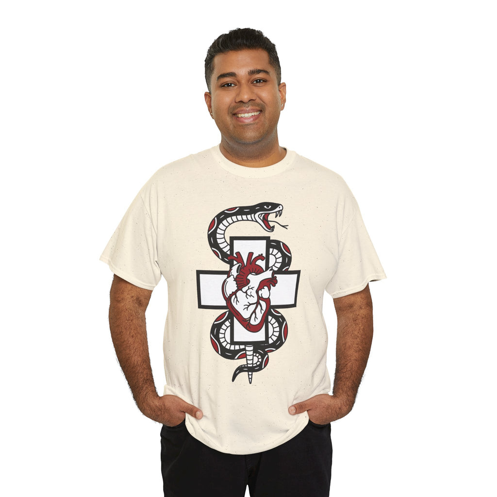 D78 Skull Society — Gothic Heart & Snake T-shirt