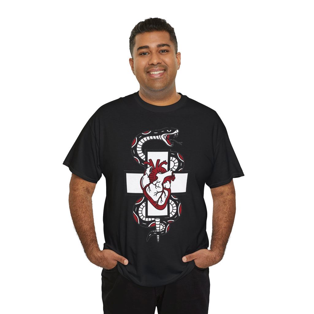 D78 Skull Society — Gothic Heart & Snake T-shirt