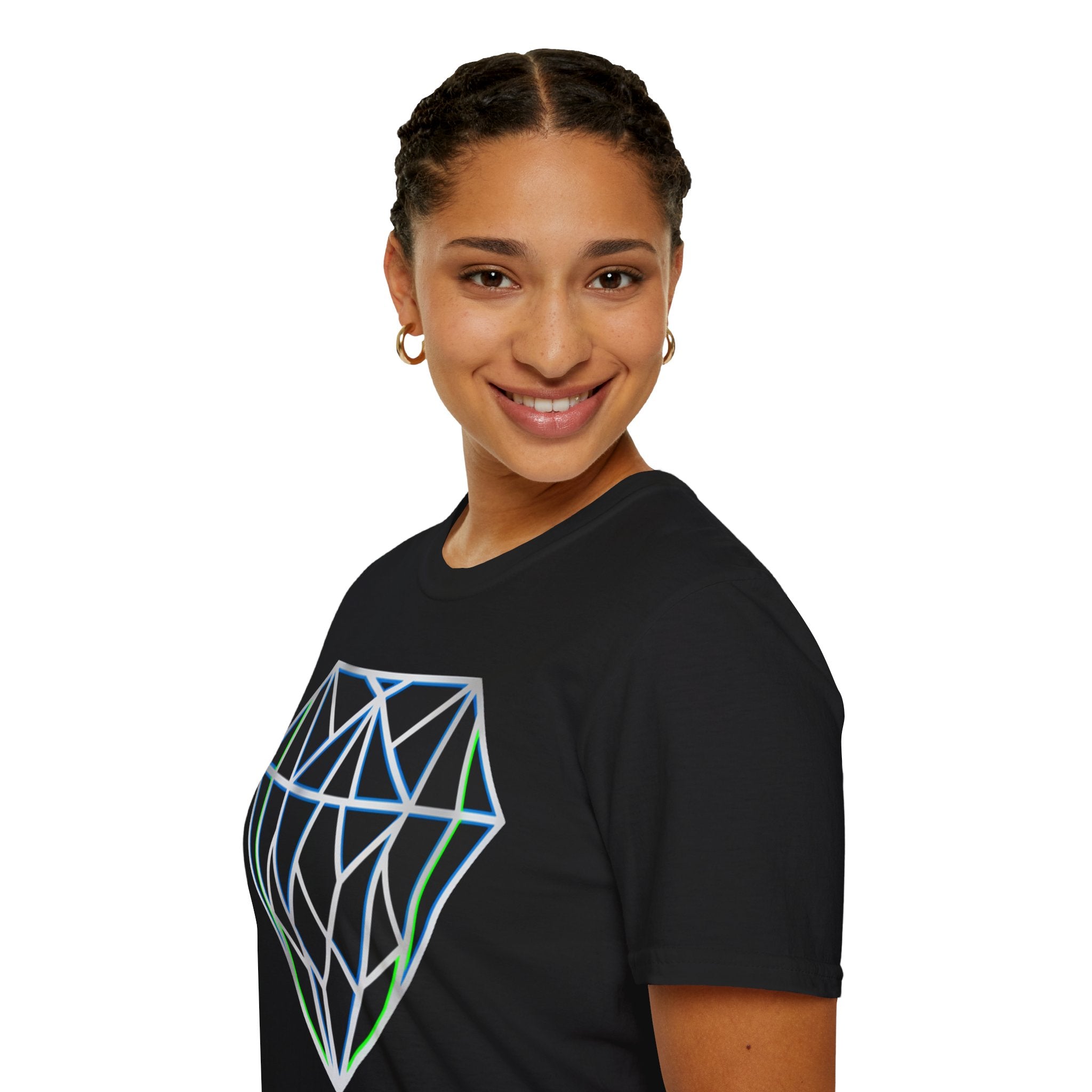 D78 Essentials — Geometric Diamond T-Shirt