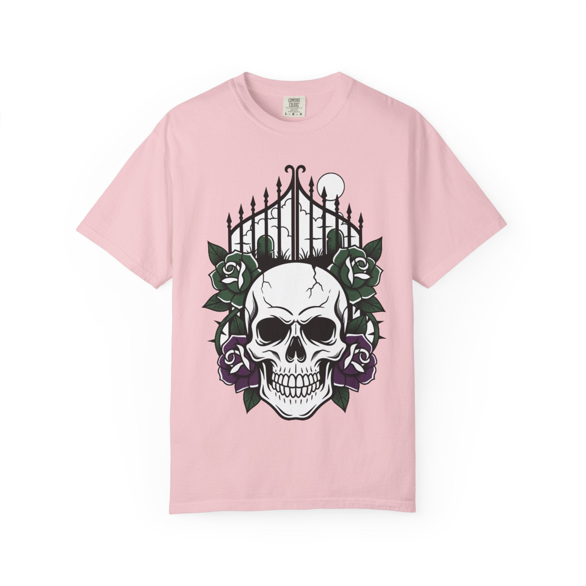 D78 Skull Society — Skull and Roses T-Shirt